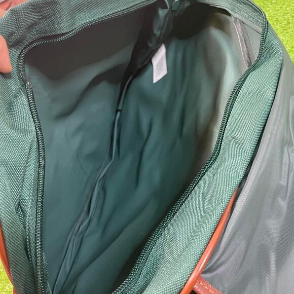 Polo Ralph Lauren Green Brown‎ Pony Logo Messenger Bag Crossbody NEW - Picture 8 of 8